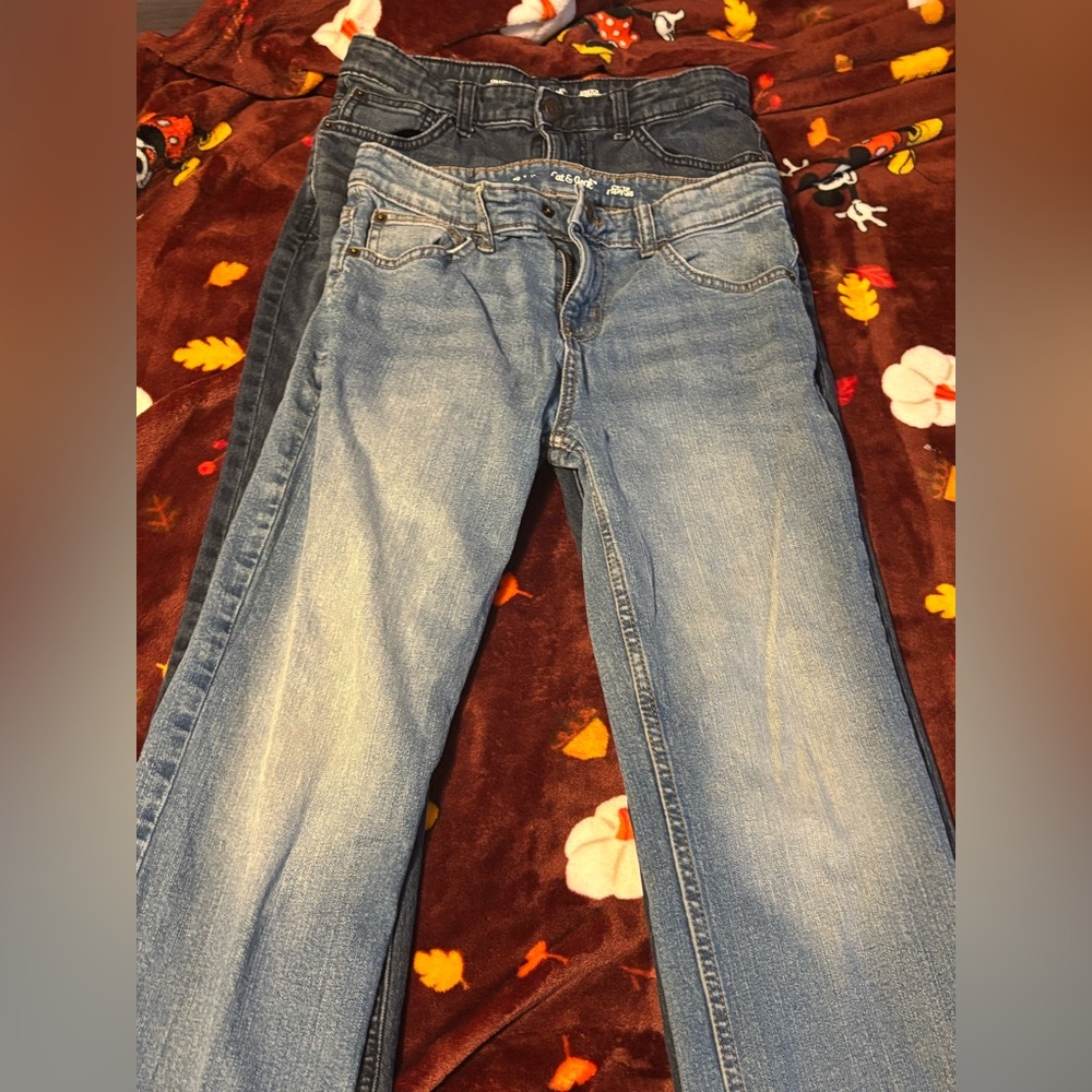 2 pairs boys stretch jeans